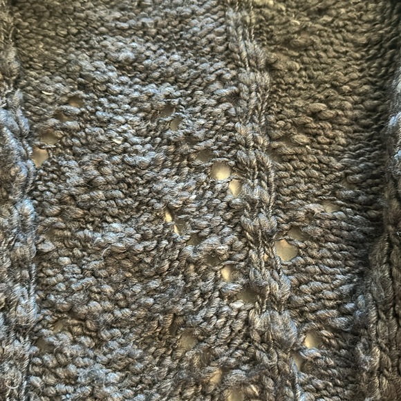 Calypso St Barth grey wool sweater cardigan open front Small - Picture 3 of 8